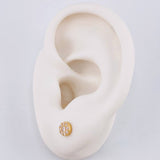 Topos Circular Tupido 1.05g / 5.3mm Oro Amarillo 18K