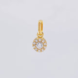 Dije Circular Tupido 0.65g / 1.2cm Oro Amarillo 18K