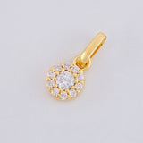 Dije Circular Tupido 0.65g / 1.2cm Oro Amarillo 18K