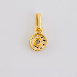 Dije Circular Tupido 0.65g / 1.2cm Oro Amarillo 18K