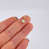 Dije Circular Tupido 0.65g / 1.2cm Oro Amarillo 18K