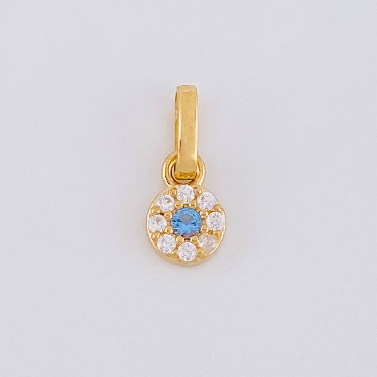 Dije Circular Tupido 0.6g / 1.1cm Oro Amarillo 18K