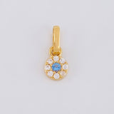 Dije Circular Tupido 0.45g / 1cm Oro Amarillo 18K