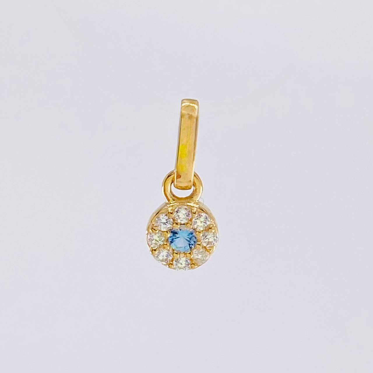 Dije Circular Tupido 0.6g / 1.1cm Oro Amarillo 18K