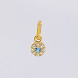 Dije Circular Tupido 0.6g / 1.1cm Oro Amarillo 18K