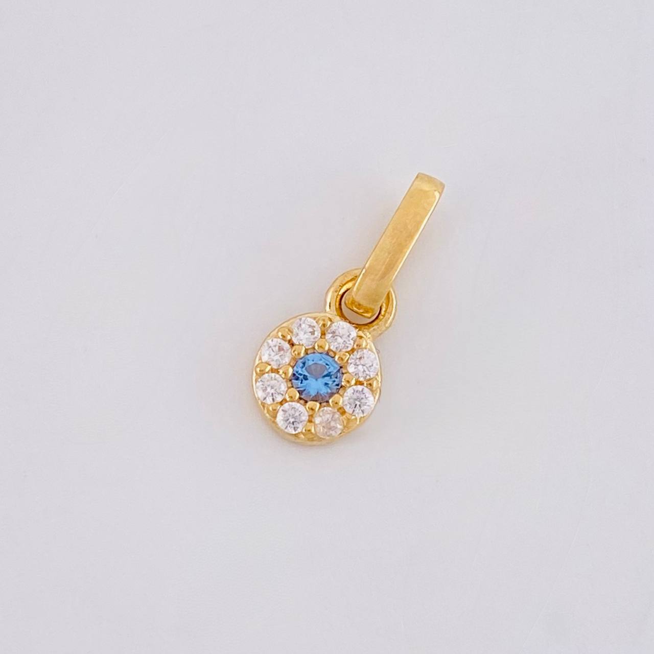 Dije Circular Tupido 0.45g / 1cm Oro Amarillo 18K