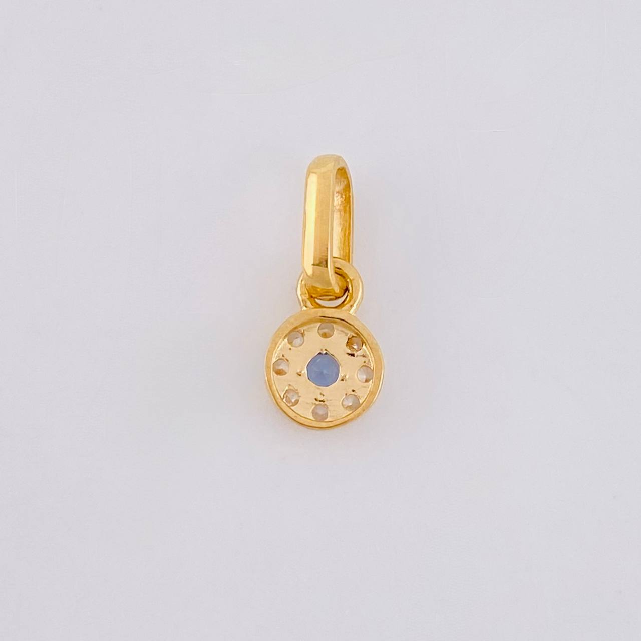 Dije Circular Tupido 0.45g / 1cm Oro Amarillo 18K