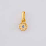 Dije Circular Tupido 0.6g / 1.1cm Oro Amarillo 18K