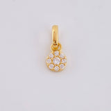 Dije Circular Tupido 0.45g / 1cm Oro Amarillo 18K