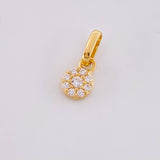Dije Circular Tupido 0.45g / 1cm Oro Amarillo 18K