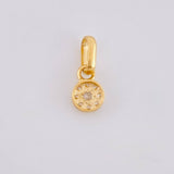 Dije Circular Tupido 0.45g / 1cm Oro Amarillo 18K