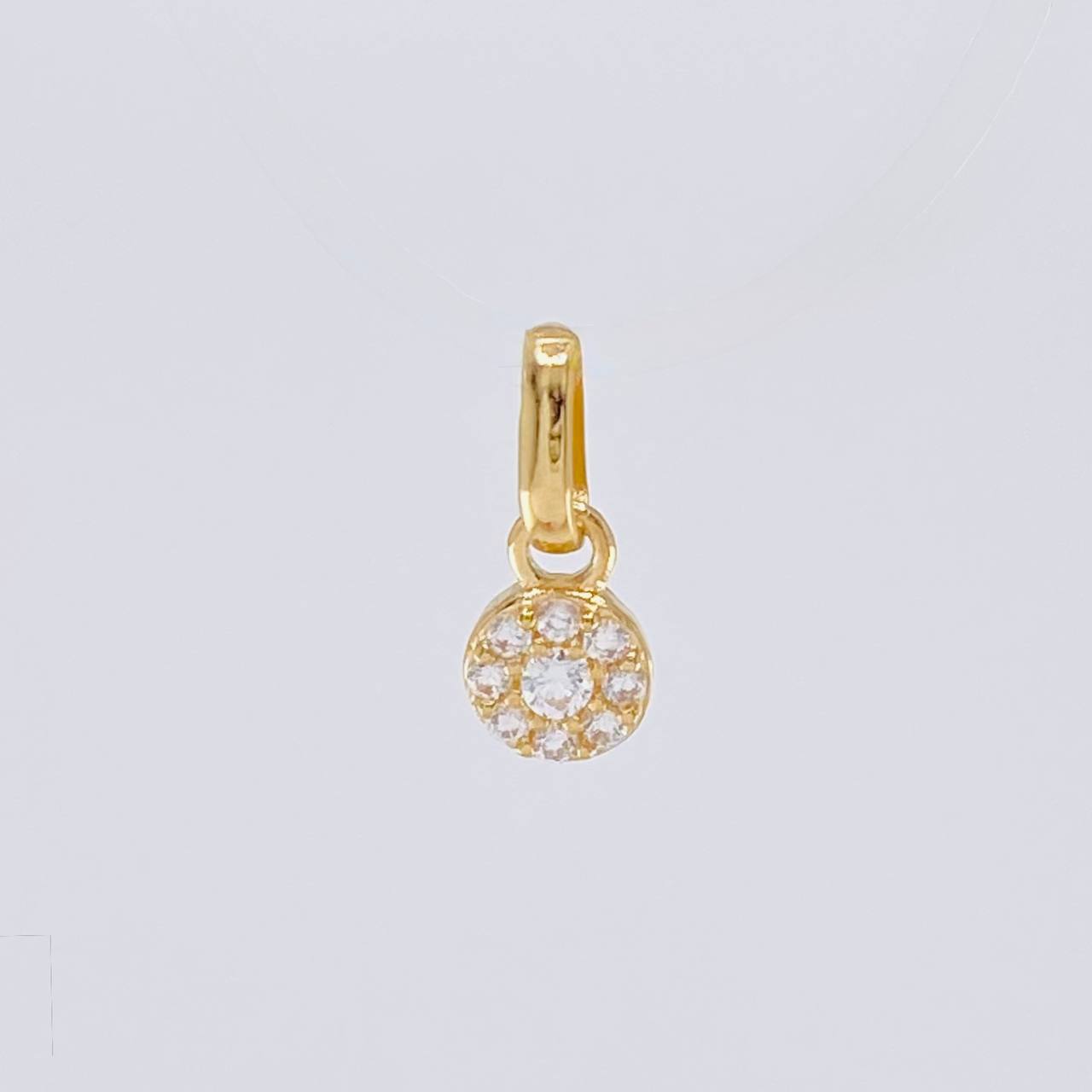 Dije Circular Tupido 0.45g / 1cm Oro Amarillo 18K