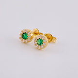 Topos Circular Tupido 1g / 5.3mm Oro Amarillo 18K