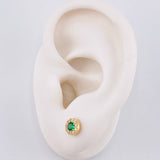 Topos Circular Tupido 1g / 5.3mm Oro Amarillo 18K