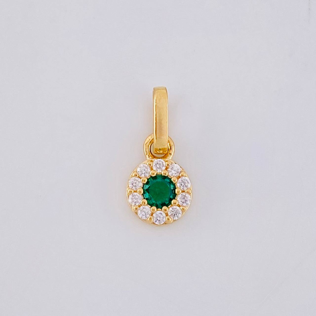 Dije Circular Tupido 0.45g / 1cm Oro Amarillo 18K