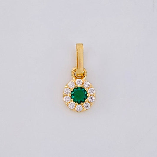 Dije Circular Tupido 0.6g / 1.1cm Oro Amarillo 18K