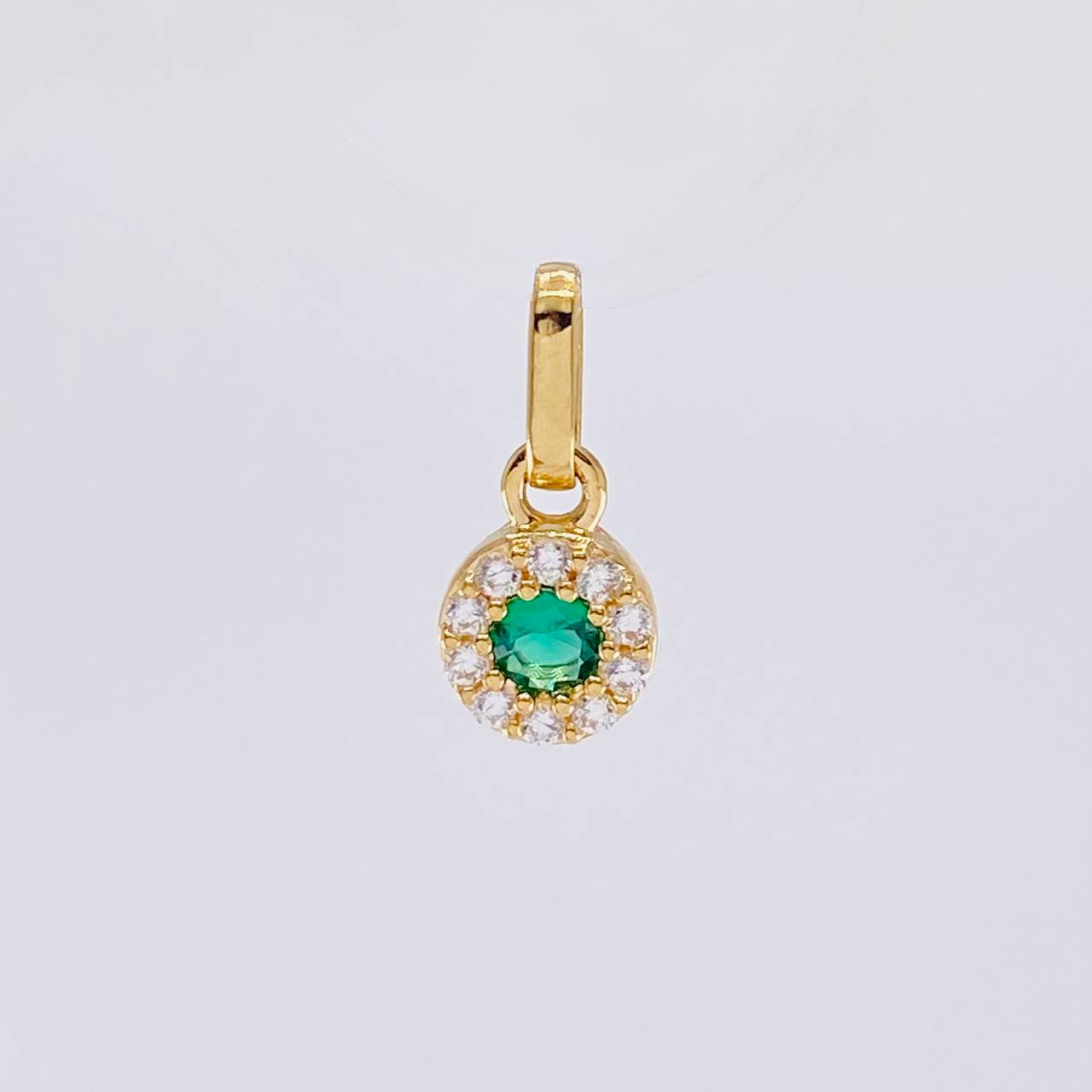 Dije Circular Tupido 0.45g / 1cm Oro Amarillo 18K