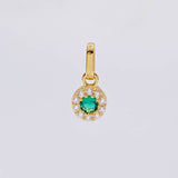 Dije Circular Tupido 0.45g / 1cm Oro Amarillo 18K