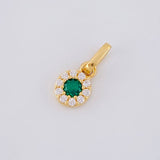 Dije Circular Tupido 0.45g / 1cm Oro Amarillo 18K