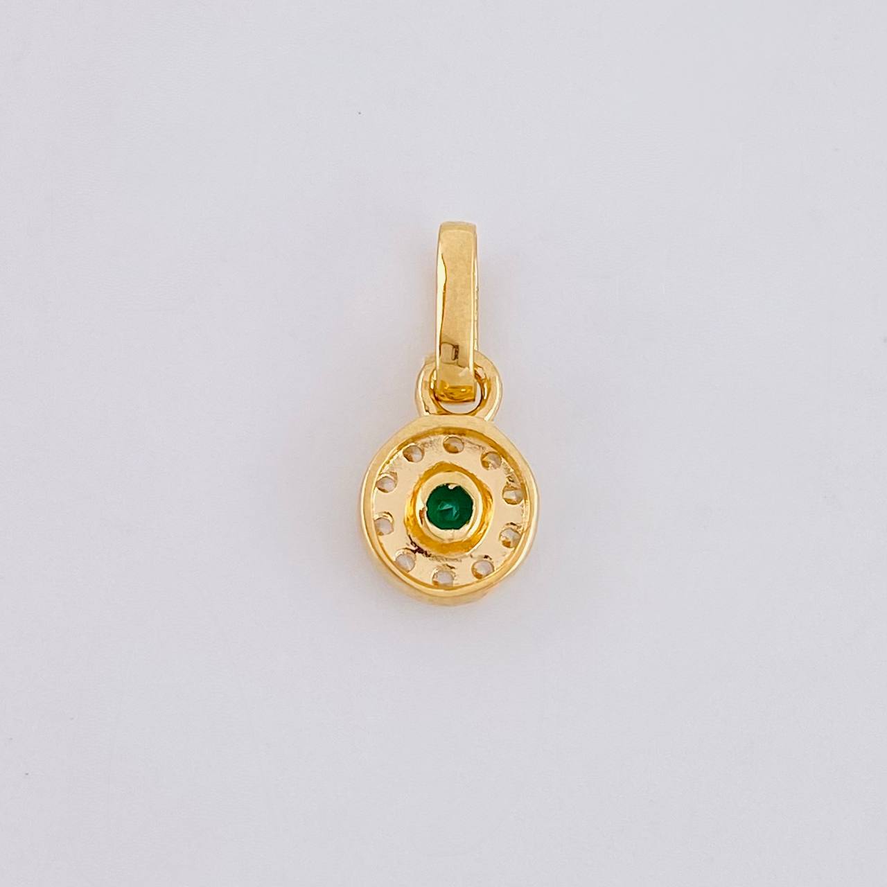 Dije Circular Tupido 0.45g / 1cm Oro Amarillo 18K