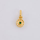Dije Circular Tupido 0.45g / 1cm Oro Amarillo 18K