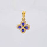 Dije Flor Trebol Tupido 1.2g / 1.7cm Oro Amarillo 18K