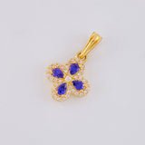 Dije Flor Trebol Tupido 1.2g / 1.7cm Oro Amarillo 18K