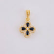 Dije Flor Trebol Tupido 1.1g / 1.7cm Oro Amarillo 18K