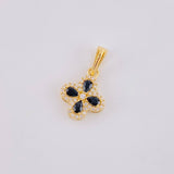 Dije Flor Trebol Tupido 1.1g / 1.7cm Oro Amarillo 18K