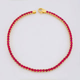 Pulso Tenis Doble Faz 7.25g / 18cm / 2.1mm Oro Amarillo 18K