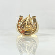 Anillo Herradura Caballo 6.1gr / T9 1/4 / Liso Oro Amarillo 18K ©
