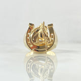 Anillo Herradura Caballo 6.65gr / T11 / Liso Oro Amarillo 18K