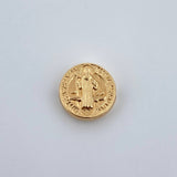 Herraje San Benito 0.4gr / 1.1cm / Troquelado Oro Amarillo 18K &