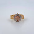 Anillo Corona RX 4.45gr / T7 3/4 / Circones Blancos Tres Oros8K $