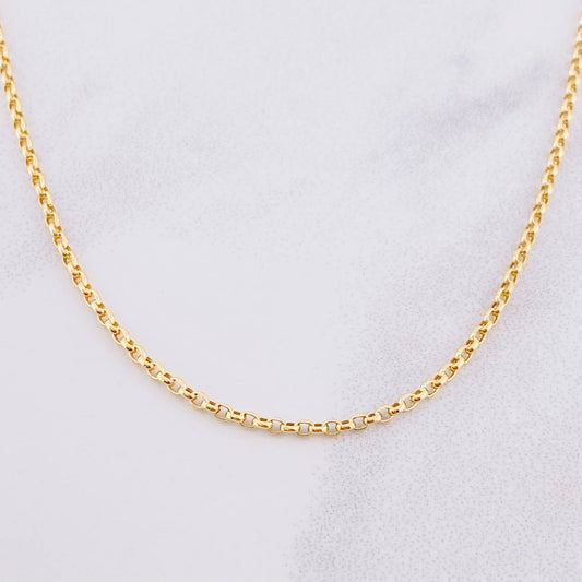 Cadena Rolo 2.35g / 50cm / 1.9mm Oro Amarillo 18K