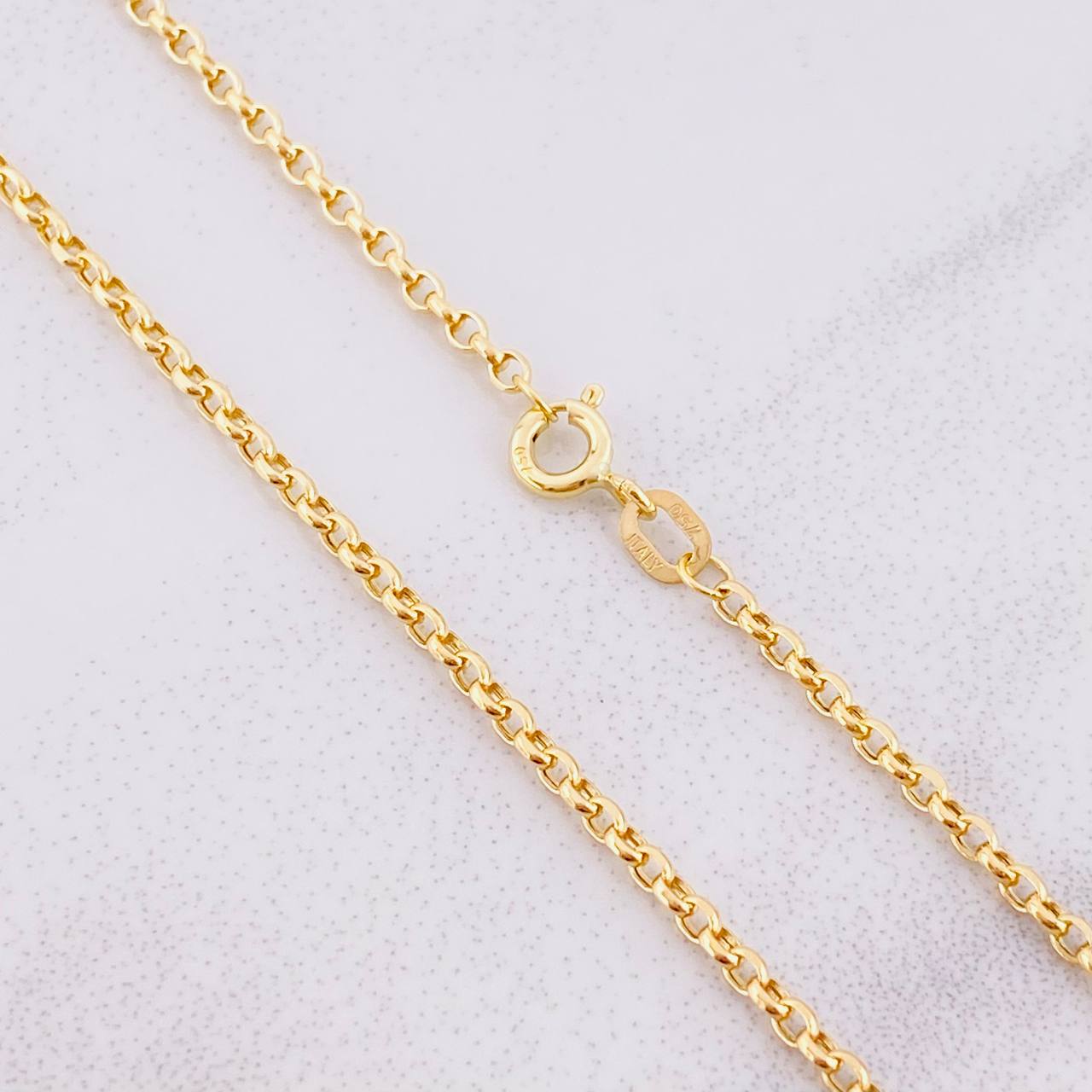 Cadena Rolo 2.3g / 50cm / 1.9mm Oro Amarillo 18K