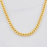 Cadena Cubana 14.45g / 60cm / 4.3mm Oro Amarillo 18K