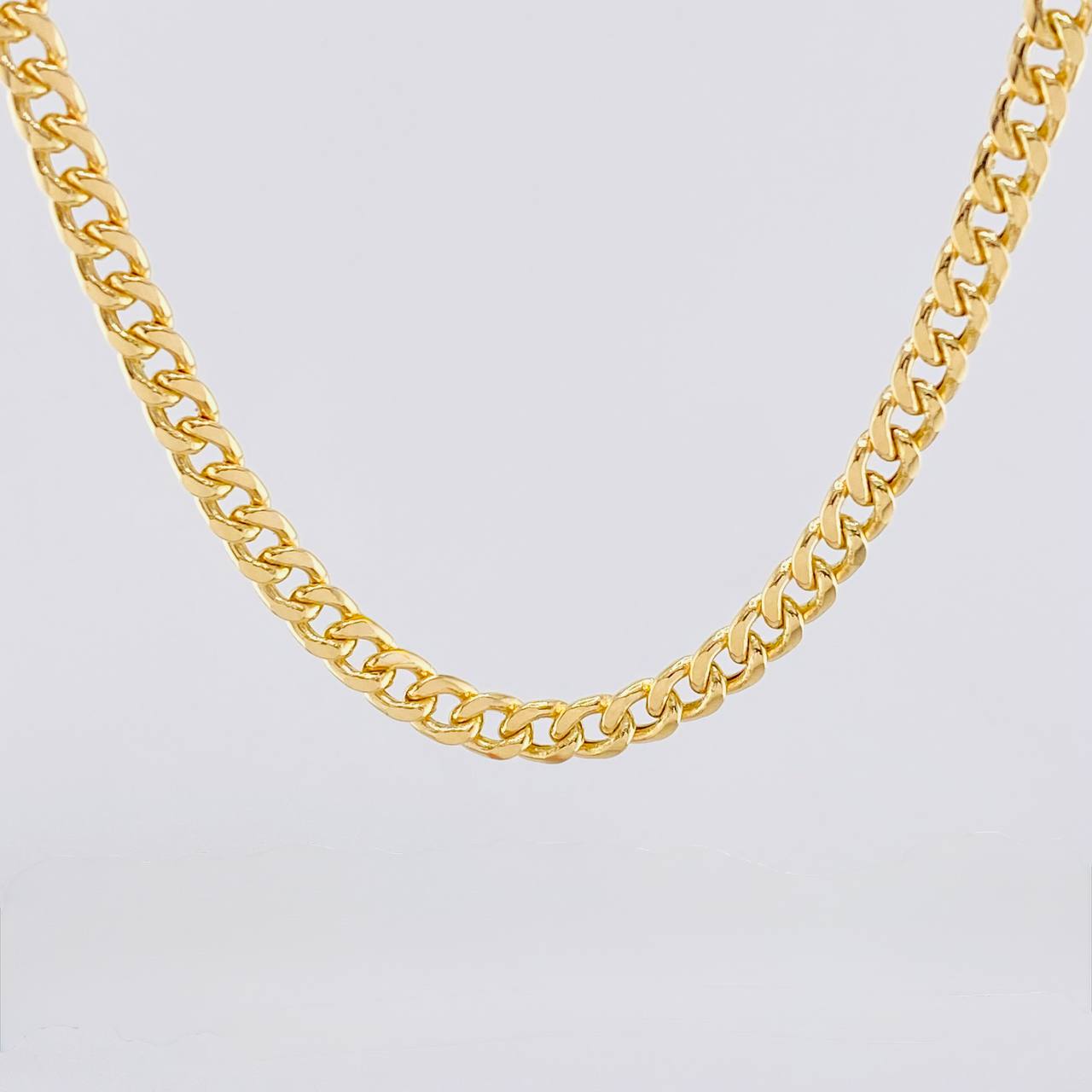 Cadena Cubana 14.45g / 60cm / 4.3mm Oro Amarillo 18K