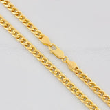 Cadena Cubana 14.45g / 60cm / 4.3mm Oro Amarillo 18K