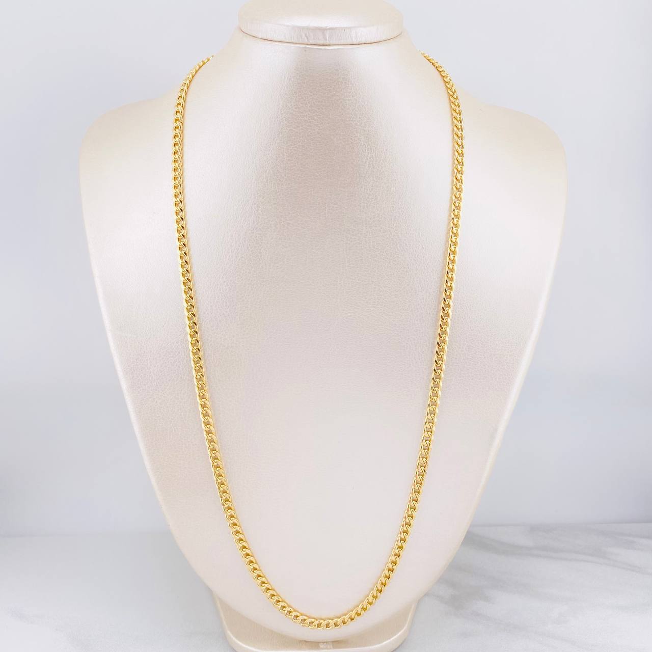Cadena Cubana 14.45g / 60cm / 4.3mm Oro Amarillo 18K