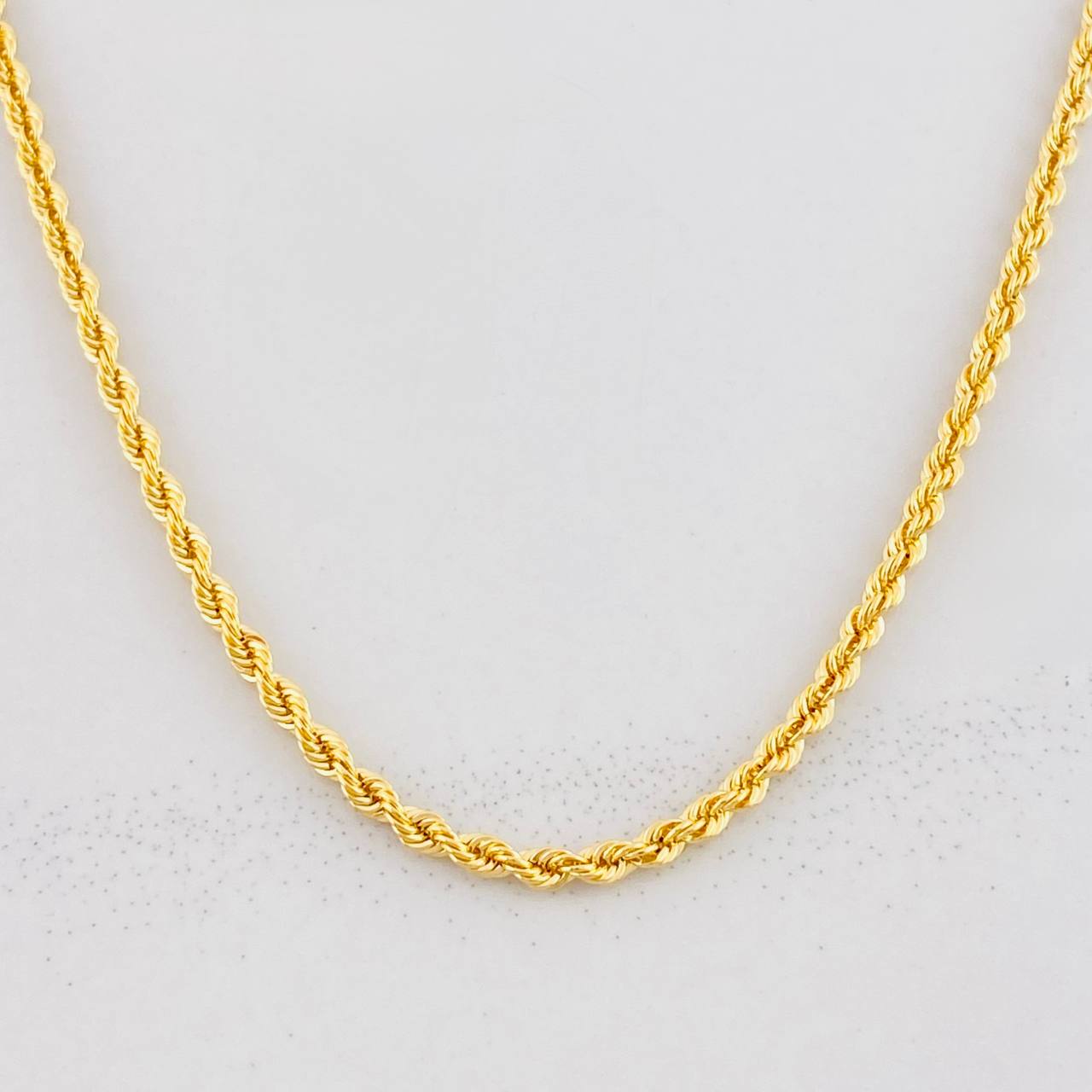 Cadena Lazo 3.9g / 60cm / 2.2mm Oro Amarillo 18K
