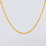Cadena Lazo 3.9g / 60cm / 2.2mm Oro Amarillo 18K