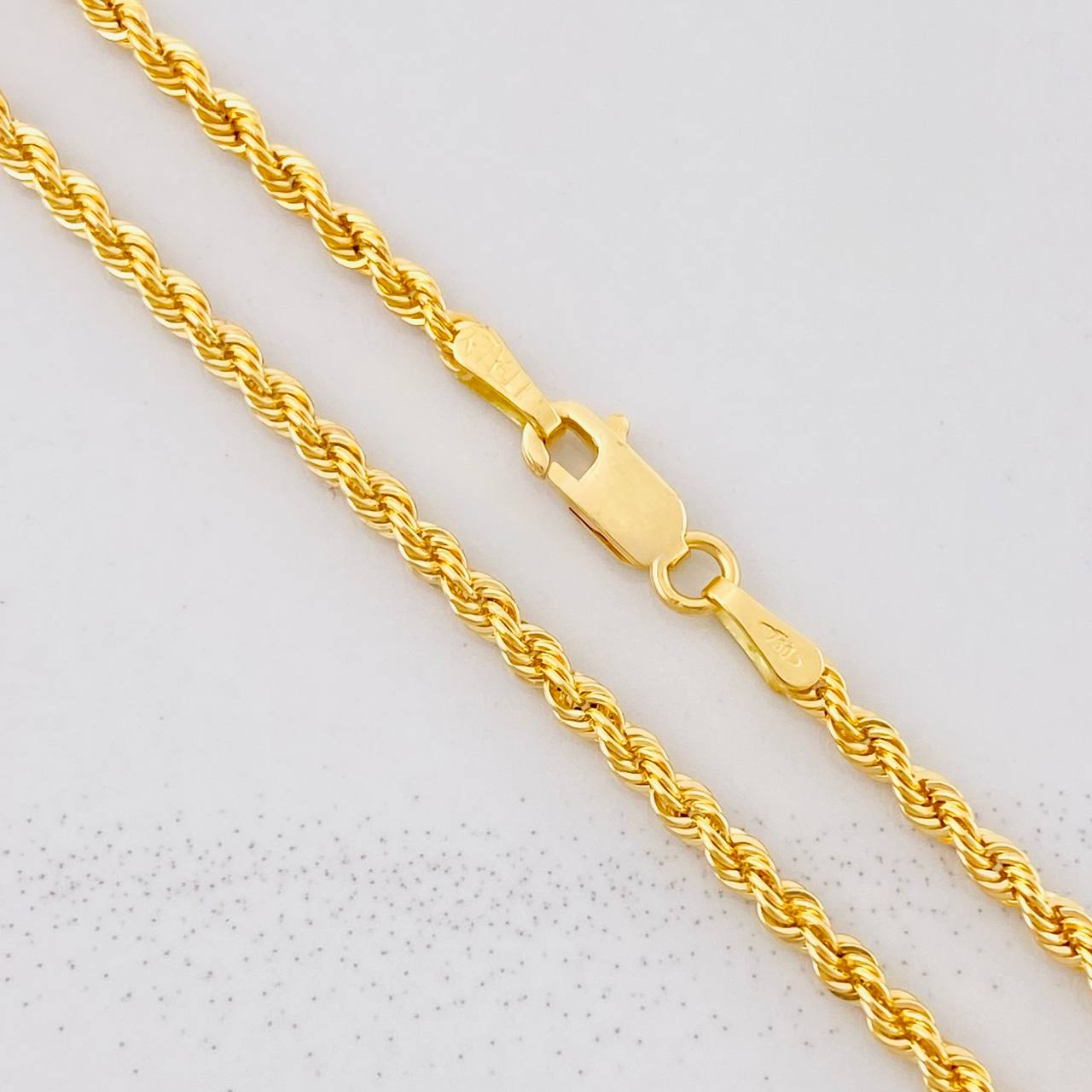 Cadena Lazo 3.9g / 60cm / 2.2mm Oro Amarillo 18K
