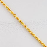 Cadena Lazo 3.9g / 60cm / 2.2mm Oro Amarillo 18K