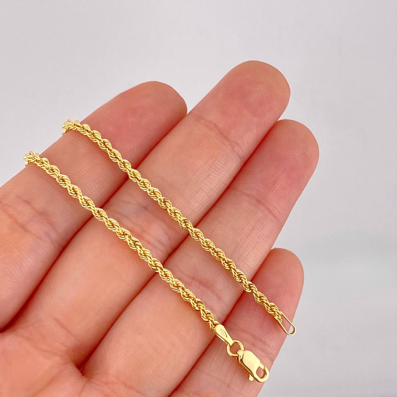 Cadena Lazo 3.9g / 60cm / 2.2mm Oro Amarillo 18K