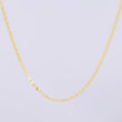 Cadena Plana 2g / 45cm / 1.58mm Oro Amarillo 18K