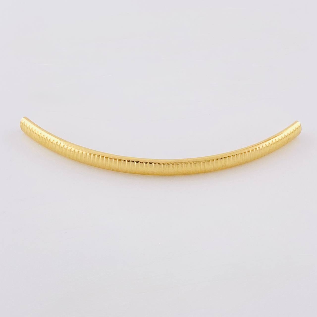 Herraje Tubular Diamantada 0.3 g / 4.3 cm Oro Amarillo 18K
