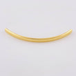 Herraje Tubular Diamantada 0.3 g / 4.3 cm Oro Amarillo 18K