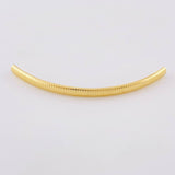 Herraje Tubular Diamantada 0.3 g / 4.3 cm Oro Amarillo 18K