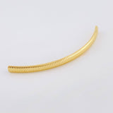 Herraje Tubular Diamantada 0.3 g / 4.3 cm Oro Amarillo 18K